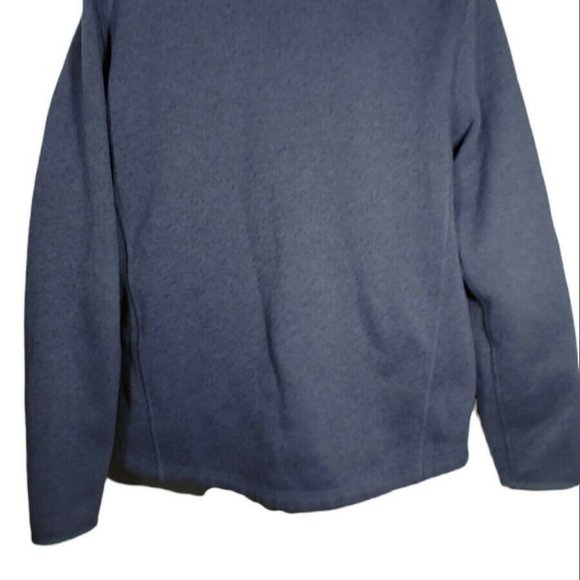 LL Bean Slightly Fitted Navy Full Zip Rugged Sweater Knit Mount Katahdin M Reg - Picture 2 of 4